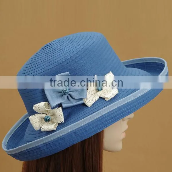 2013 The newest stripe paper braid hat