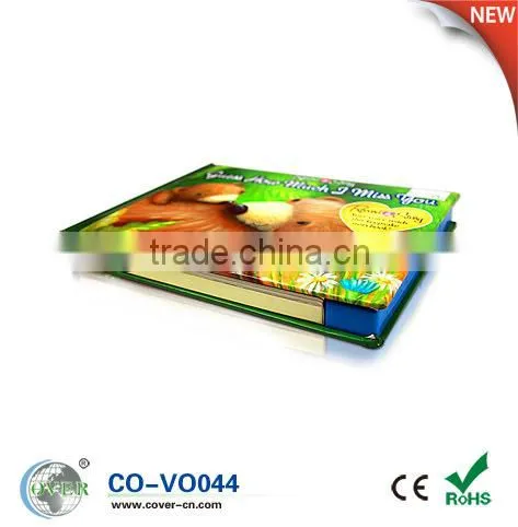 Hot sale recordable voice book for children reading/studying