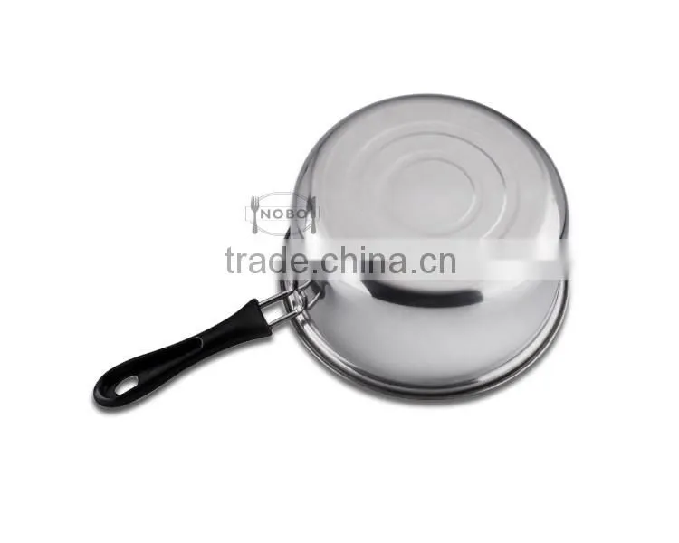 Nobo wholesale stainless steel milk pot with steel lid