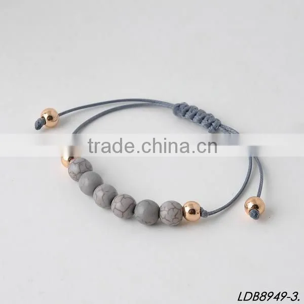 2016 Handmade stretch rope turquoise bracelets