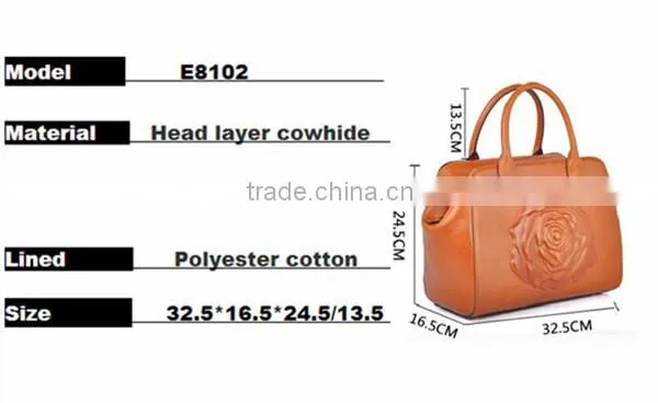 Hot Selling Ladies Fashion Floral Handbags,Cheap Ladies Big Handbags,Latest Design Genuine Leather Ladies Handbag