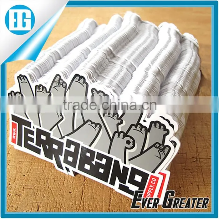 Custom double side printing static cling vinyl sticker, DIE CUT WINDOW STICKER custom car bumper sticker