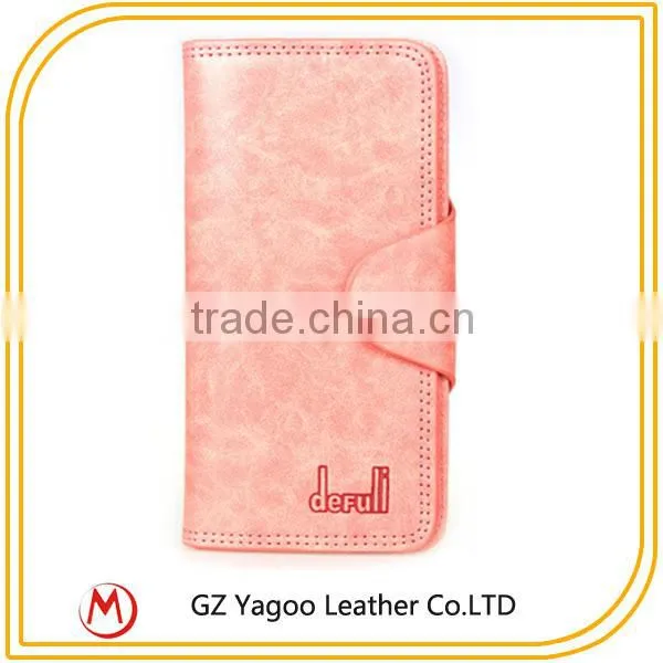 Unisex Unique Clutch Purses OEM Leather Multi-function Wallet