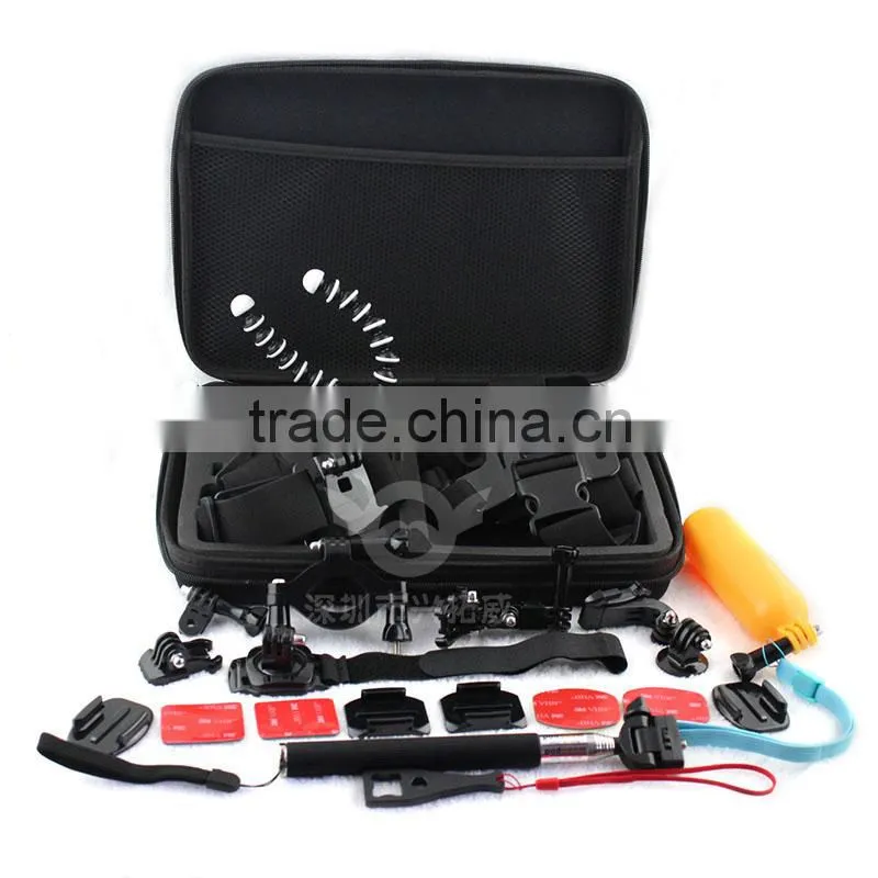 Wholesale Camera accessories kit for Go Pro , floaty Bobber, Monopod and Suction Cup Mount for Gopro hero 4/3+/3/2/1