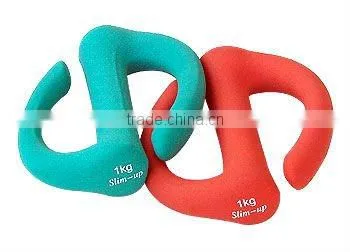 neoprene covered S shape dumbbell