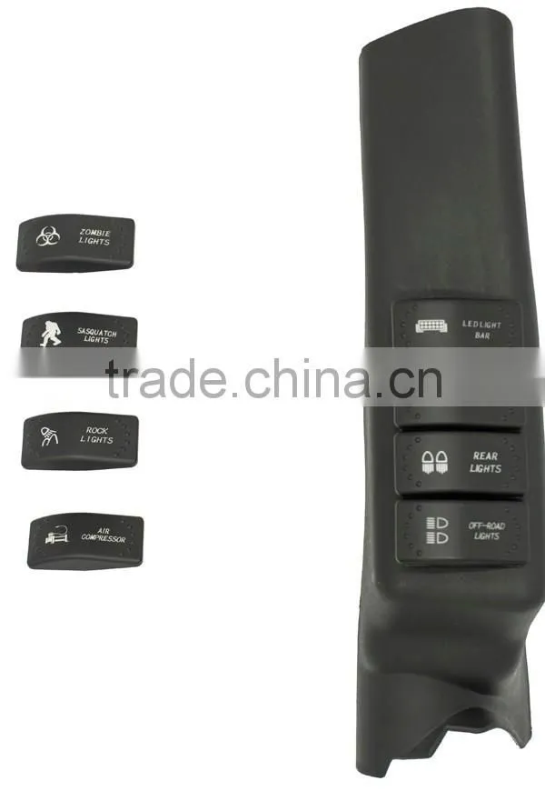 WEIKEN auto switch Car Offroad Switch Panel, led push switch truck jk Wrangler A Pillar Switches