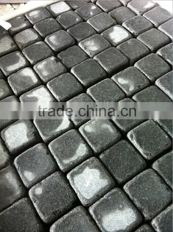 black basalt paving stone G684 tumbling