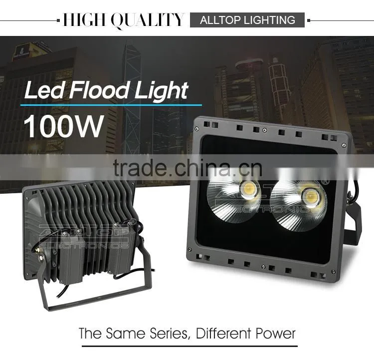 Waterproof outdoor ip66 bridgelux cob 100w led flood light
