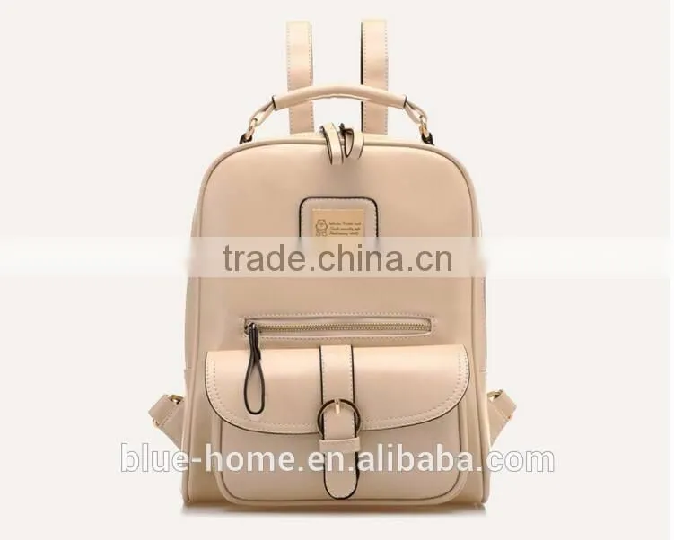 New beautiful girl brown backpack Fashion school bag