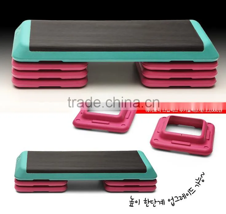 Club-Shaped Aerobic 3 Step Box/ Gym Equipment/ Rack