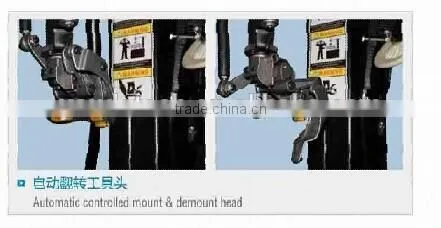 Automatic touchless tire changer, tire service equipment