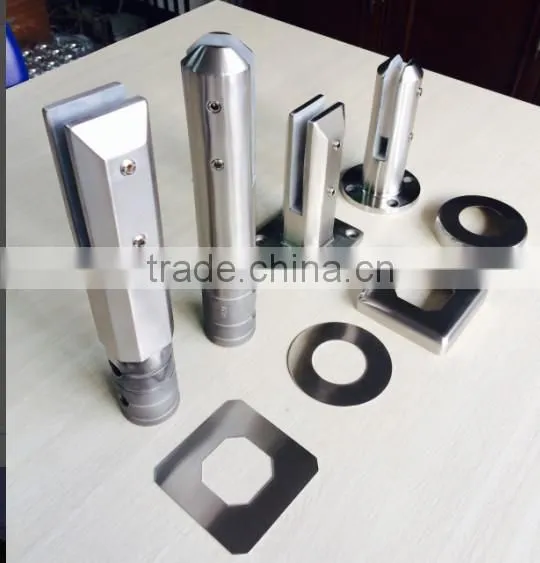 spring loaded glass hinge