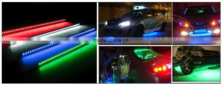 Hotsale led flexible strip 6V 12V IP65 Waterproof UV Car Truck LED Strip light with color changing