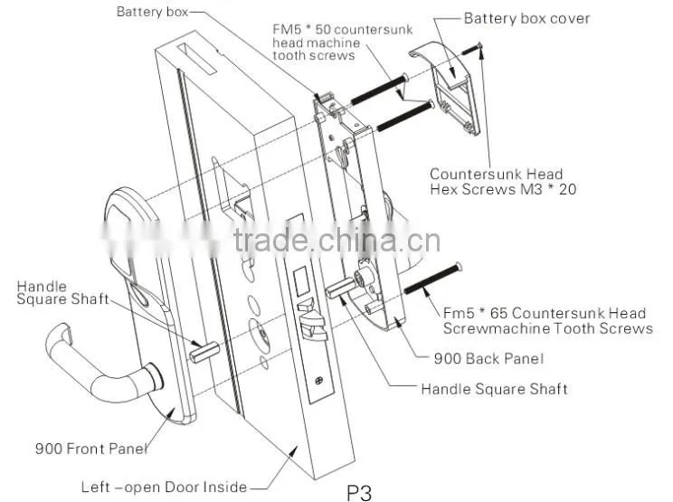 High Quality Door Handles Biometric Fingerprint Remote Control Electric Door Lock Price(HF-LA902)
