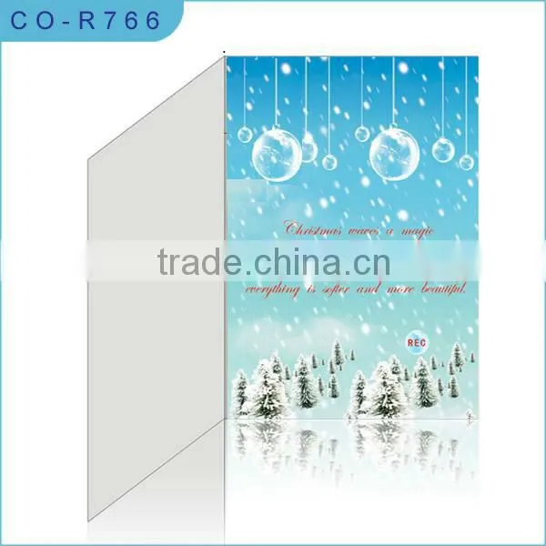 Voice recordable greeting card with mini micphone