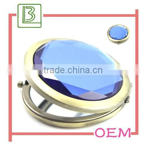 Gold Plating Handbag Shape Cosmetic Make Up Mirror For Women