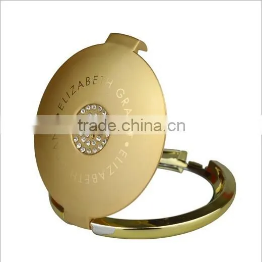 Factory directly round personalized folding pocket mirror