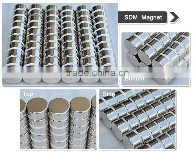 Custom shape N35-N52 block sintered neodymium cylinder magnet