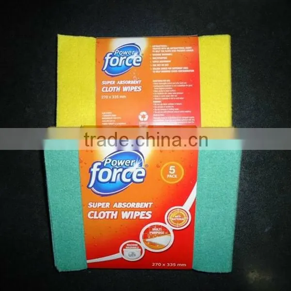 Needle punched nonwoven viscose cloth wipes
