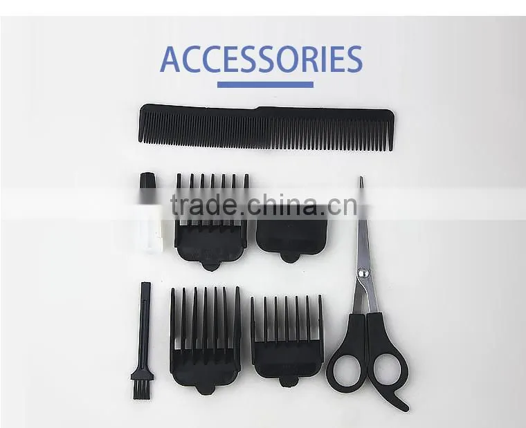 Professional Salon hair trimmer, 8pcs hair clipper kit