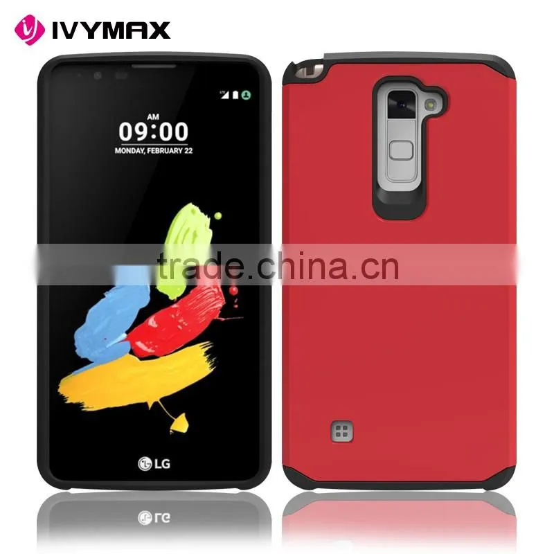 TPU case manufacturer guangzhou dual layer slim armor combo case for LG stylo2 plus MS550 K530 K536