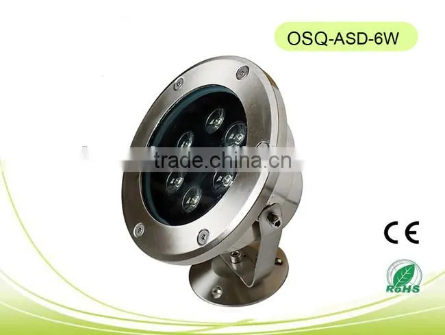 Hot sales CE/RoHS approval, IP68 waterproof outdoor with low price LED Underwater Lamp 6W