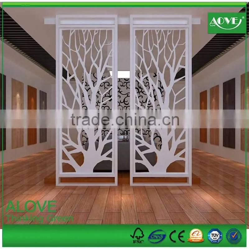 Pvc/Wpc foam board carved board screen and room dividers waterproof fireproof mothproof nontoxic