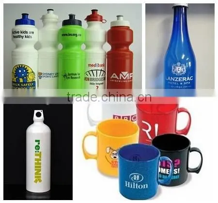 4 color cylindrical automatic silk screen printing machine for plastic bottle
