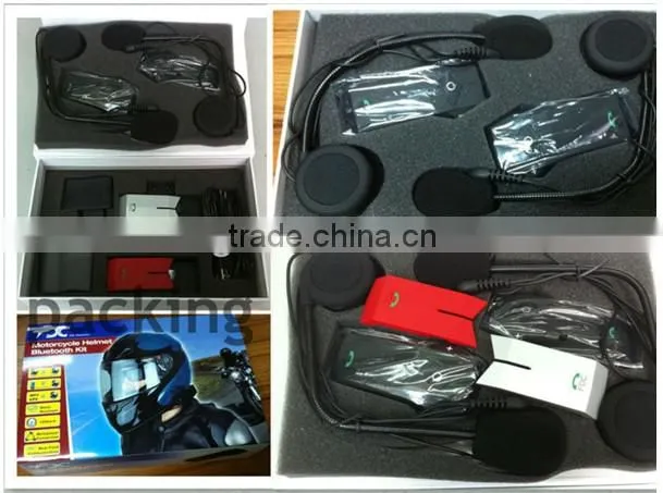 Motorcycle accessory helmet intercom wireless bluetooth headset/headphone