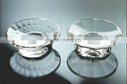 Hot selling crystal glass fruit bowls arc clear glass salad bowls