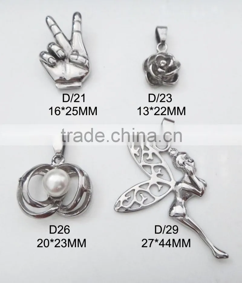 Stainless Steel Angel Wing Charms