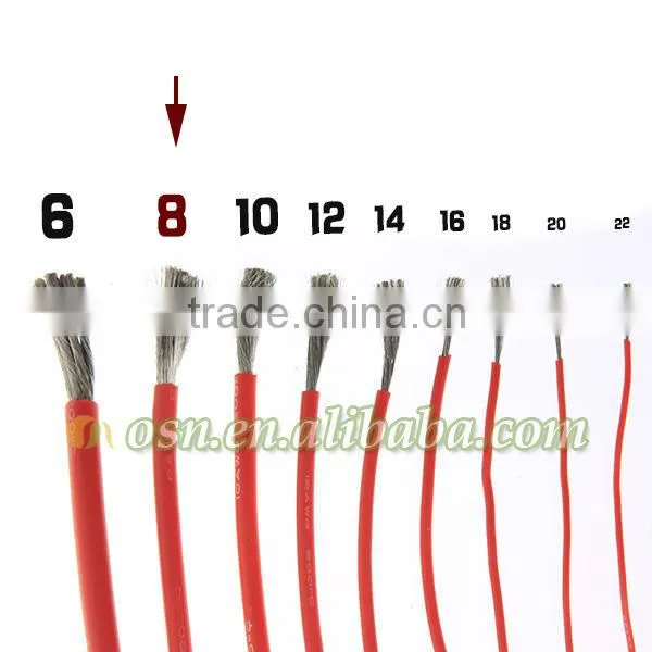 8 AWG silicone wire&cable for power