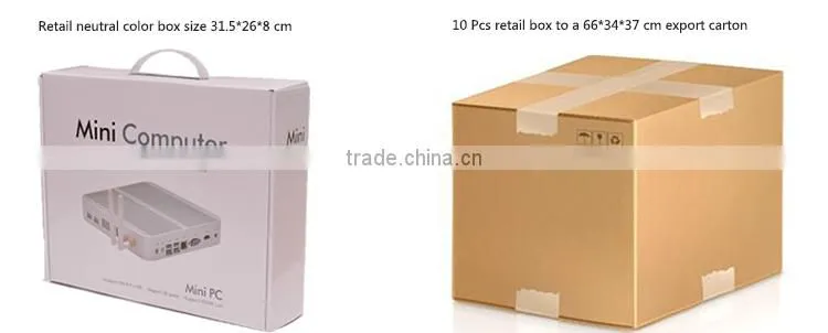 small desktop pc with 4GB RAM and 256GB SSD bay trail mini pc dual core desktop pc used 2.41Ghz
