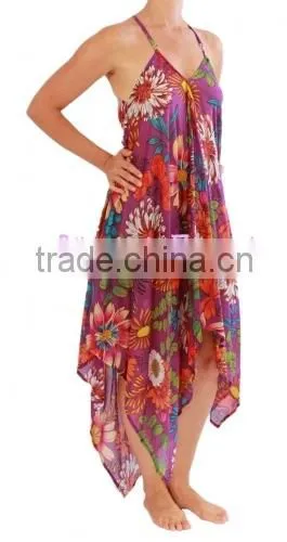 VP2626 Jaipur print cotton dress Cotton Maxi Point Summer Dress 2016 summer beach dresses