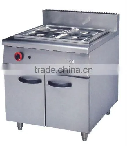 gas bain marie with cabinet