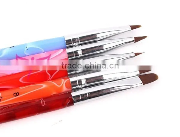 Wholesale Double Sided Nail Brush With Dotting Tool
