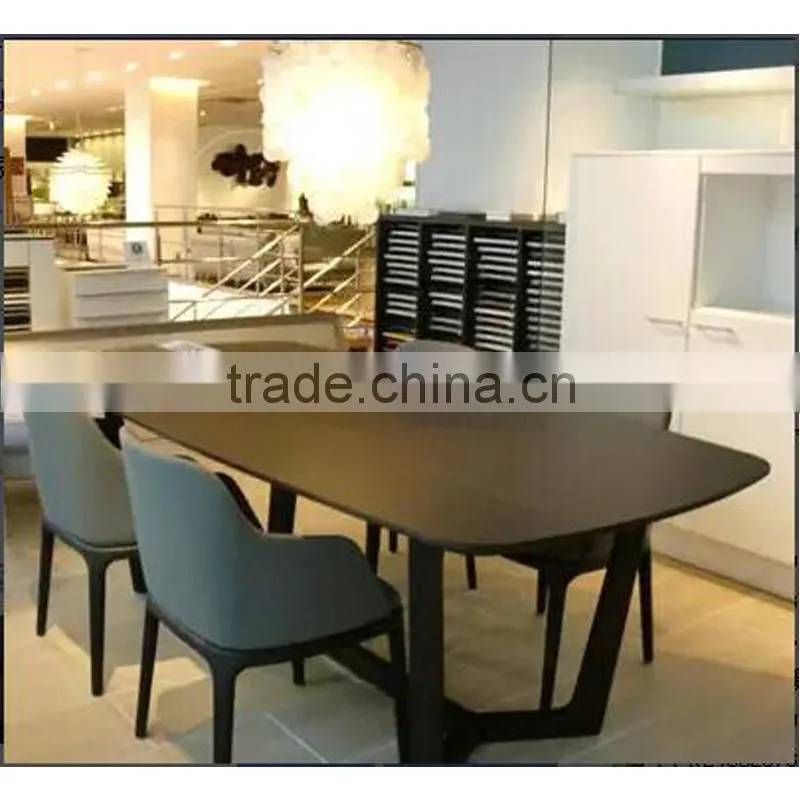 Modern rectangle solid wood dining table