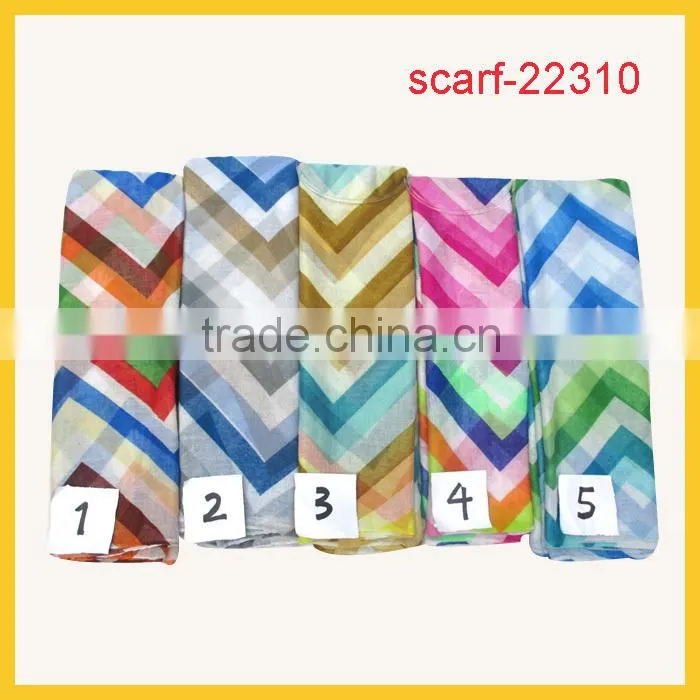 new pattern custom geometric printing scarves