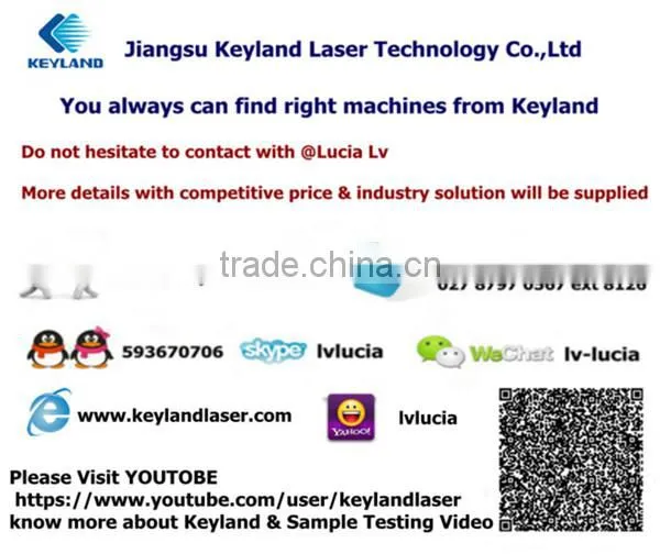 Cheap Keyland 20w IPG Fiber Laser Scribing-Cell Machine without Maintenance