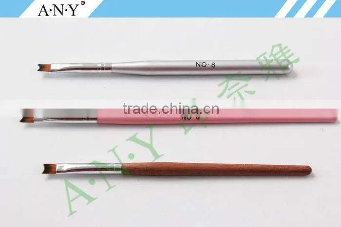 ANY French Nails Building and Design Rosewood Nail Brush for French Style