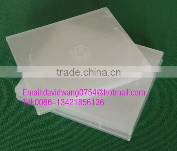 pp cd case clear single or double with clear film