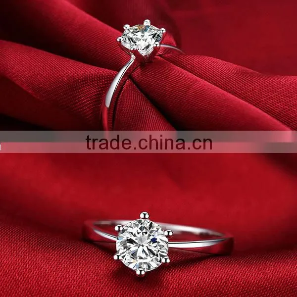 china factory direct sale diamond cz 925 sterling silver rings