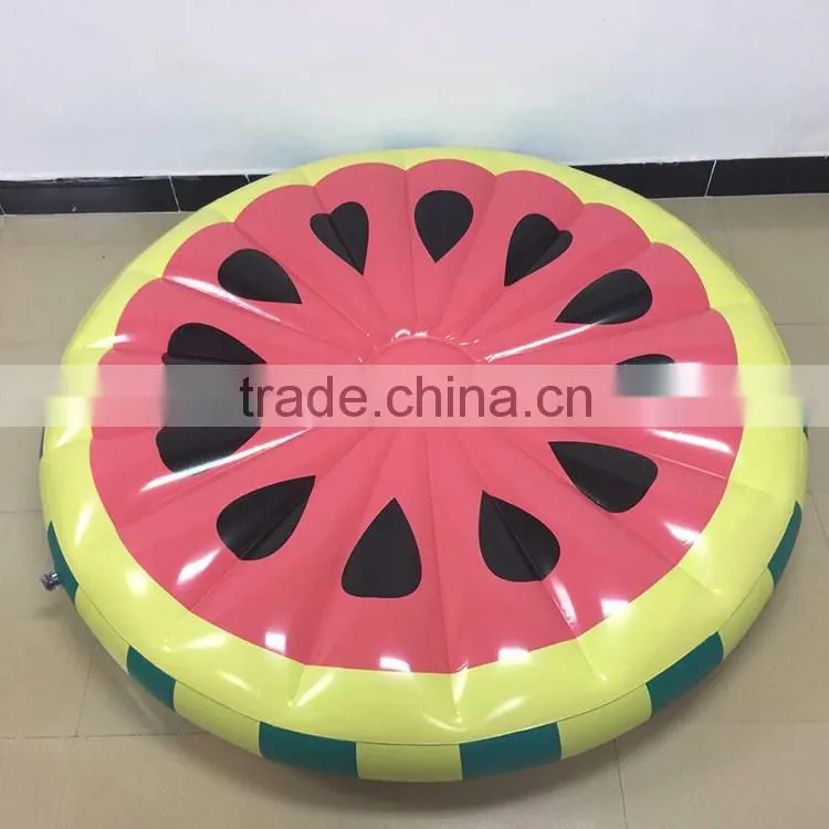 small quantity order available Watermelon Slice Island Inflatable Raft, inflatable watermelon pool float for sale