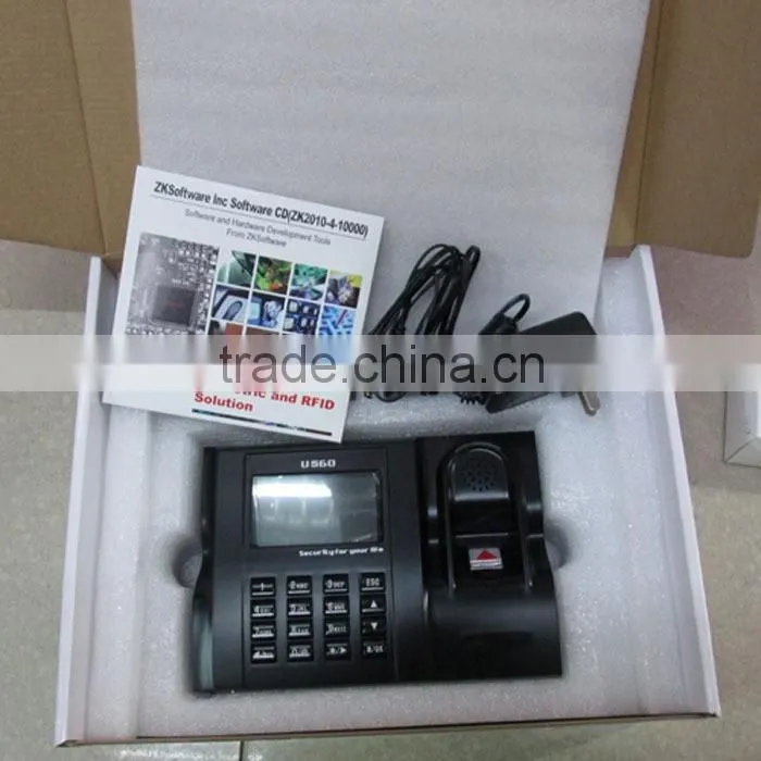 Standard webserver TCP/IP communication tendance color TFT screen optional rfid/mi-fare card fingerprint time attendance clock