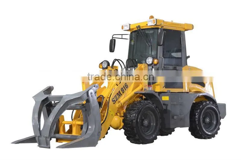 Brand 1.6 tons Mini wheel loader with sand spreader