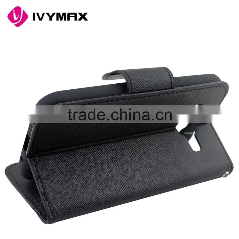 Made in China factory wallet leather phone case for samsung core prime G360