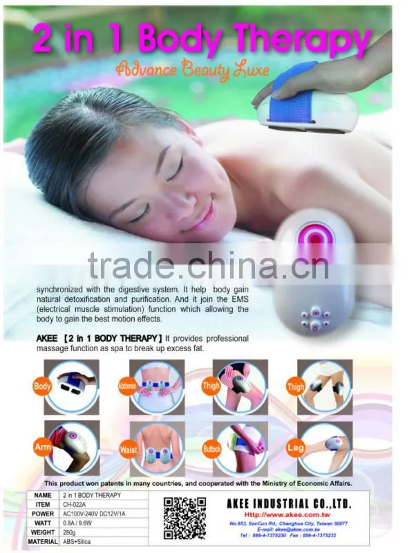 Electronic portable female body slimming massager