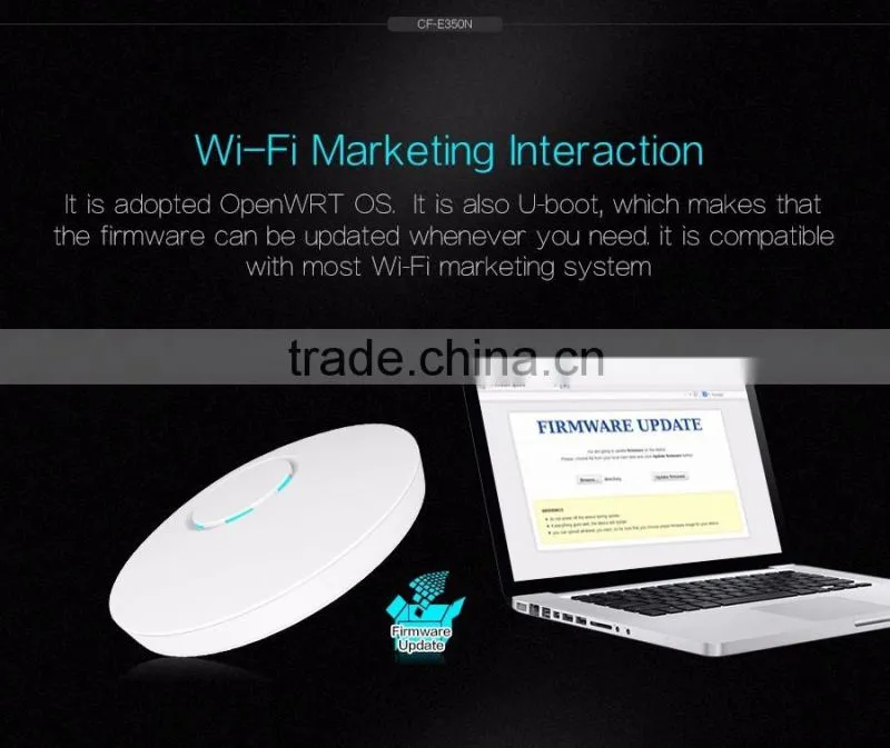 Wireless Celling access point AP 802.11b/g/n Wireless AP indoor AP router 300mbps wifi cpe COMFAST CF-E350N