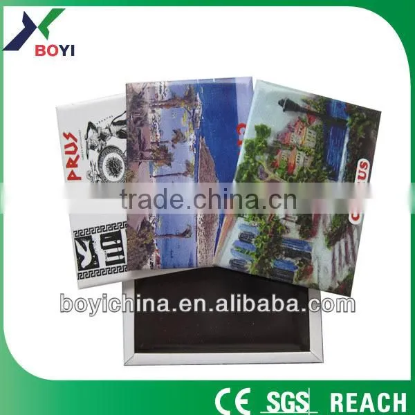Free Sample Custom Souvenir Fridge Magnet in Tin