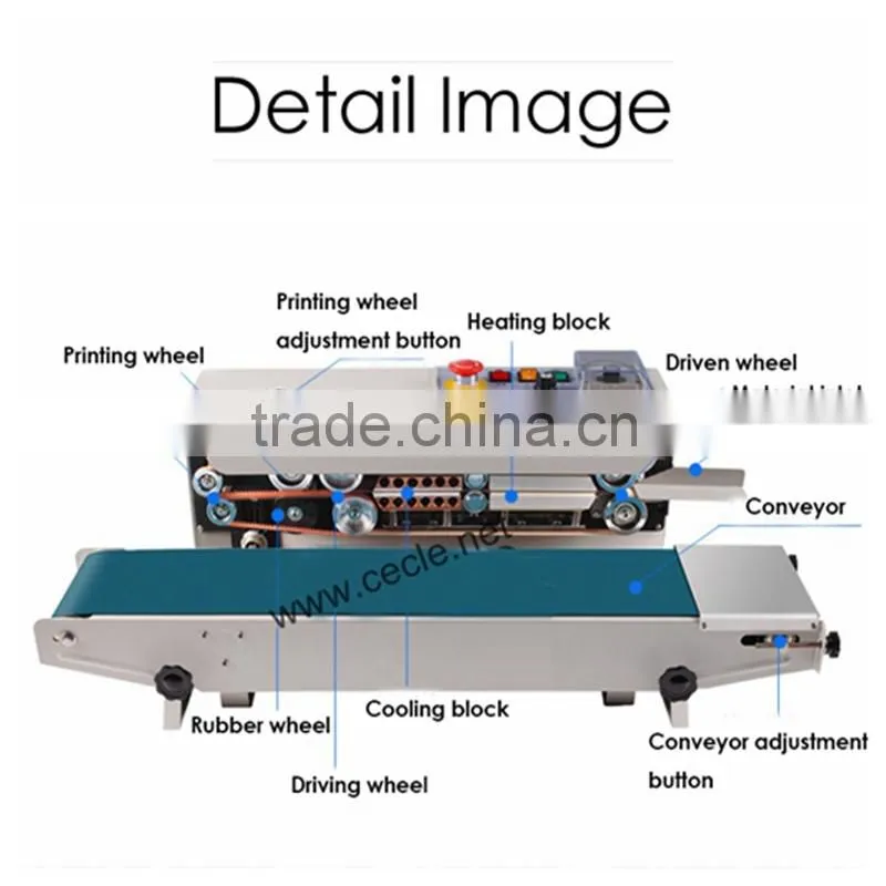 continuous portable food bag sealing machine price